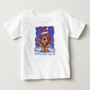 T-shirt Pour Bébé Noël du lion