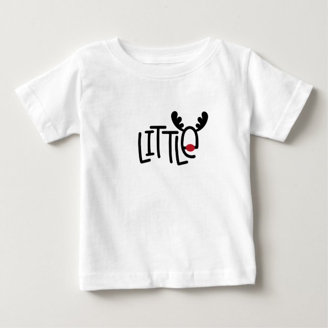 T-shirt Pour Bébé Noël du petit renne (Devant)