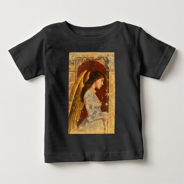 T-shirt Pour Bébé Noël Fresco Angel (Devant)