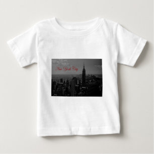 T-shirt Pour Bébé Noir blanc New York