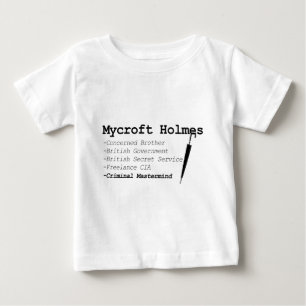 T-shirt Pour Bébé Noir de Mycroft