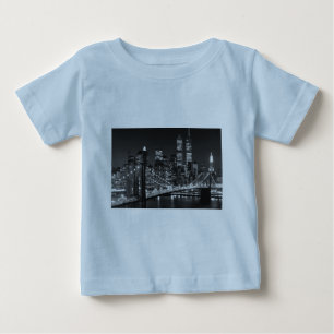 T-shirt Pour Bébé Noir et blanc New York City