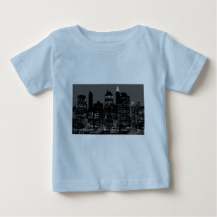 T-shirt Pour Bébé Noir et blanc New York City