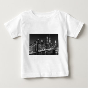 T-shirt Pour Bébé Noir et blanc New York City