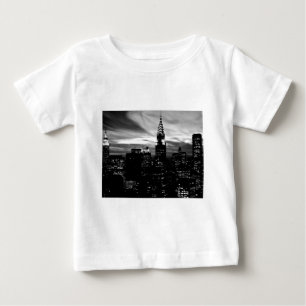 T-shirt Pour Bébé Noir et blanc New York City Midtown