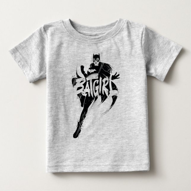 T-shirt Pour Bébé Nom de la brosse d'encre Batgirl (Devant)