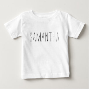 T-shirt Pour Bébé Nom de la fille de bébé personnalisé