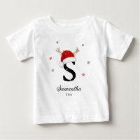 Nom de la lettre Santa Hat | Monogramme | Initiale
