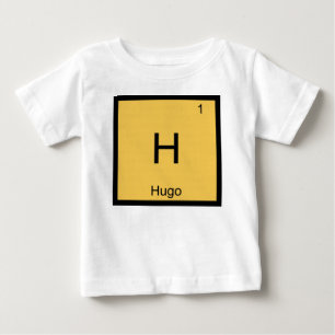 T-shirt Pour Bébé Nom Hugo Chimie Élément Tableau périodique