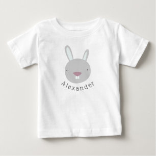 T-shirt Pour Bébé Nom personnalisable Cute Rabbit