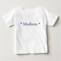 Nom personnalisable texte marine bleu blanc