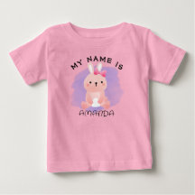 Nom personnalisé Baby shower aquarelle Rabbit