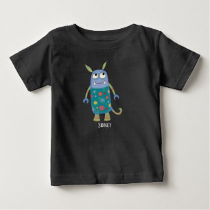 T-shirt Pour Bébé Nom personnalisé Monster Sidney