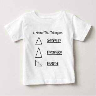 T-shirt Pour Bébé nommez les triangles