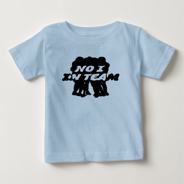 T-shirt Pour Bébé Non je dans Team Baby Tee (Devant)