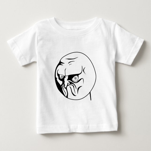 T-shirt Pour Bébé NON! Mème Internet Rage Comic (Devant)