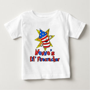 T-shirt Pour Bébé Nonno's Little Firecracker