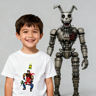 T-shirt Pour Bébé Nosey The Robot Animatronic Adventure