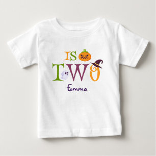 T-shirt Pour Bébé Notre Petit Boo Turner Deux, Halloween 2e Annivers