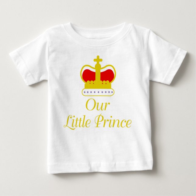 T-shirt Pour Bébé Notre petit prince (Devant)