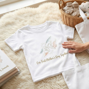 T-shirt Pour Bébé Notre premier jour de la fête des mères ensemble B