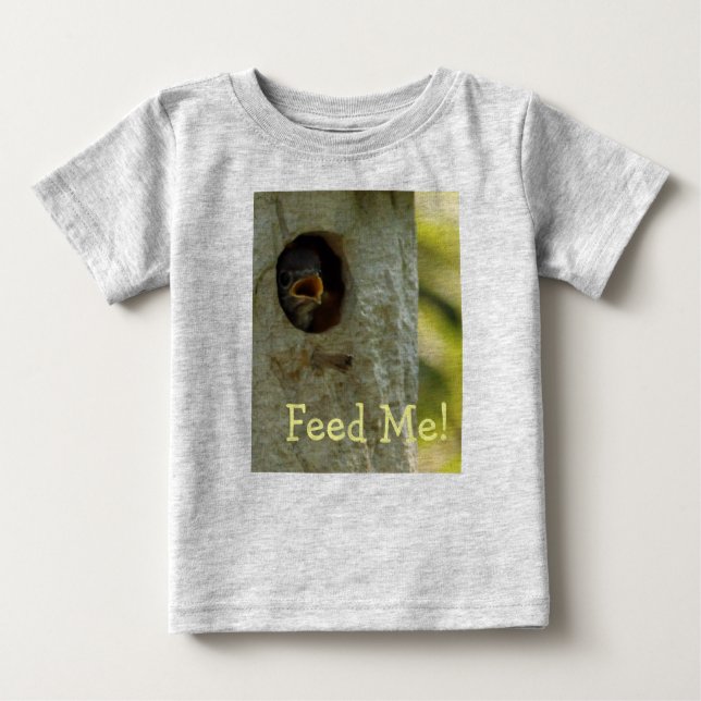 T-shirt Pour Bébé Nourrir moi Baby Creeper (Devant)