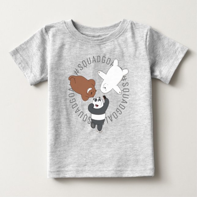 T-shirt Pour Bébé Nous portons des ours nus - #SquadButs (Devant)
