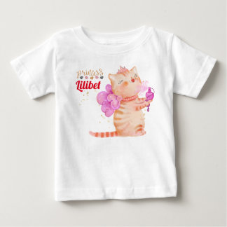 T-shirt Pour Bébé Nouveau bébé Princesse Lilibet Cute Kitten Nommé B