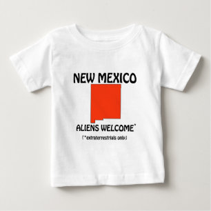 T-shirt Pour Bébé Nouveau-Mexique - Les Aliens sont les Bienvenus