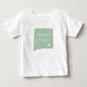 T-shirt Pour Bébé Nouveau-Mexique - Maison cultivée   Carte d'état d