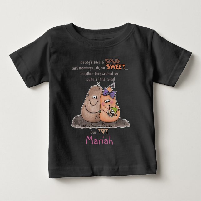 T-shirt Pour Bébé Nouveau point (Devant)