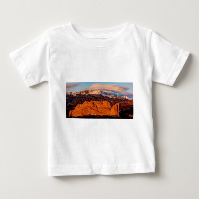 T-shirt Pour Bébé Nuage lenticulaire (Devant)
