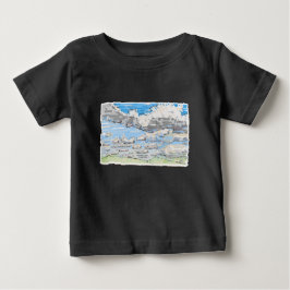 T-shirt Pour Bébé Nuageux