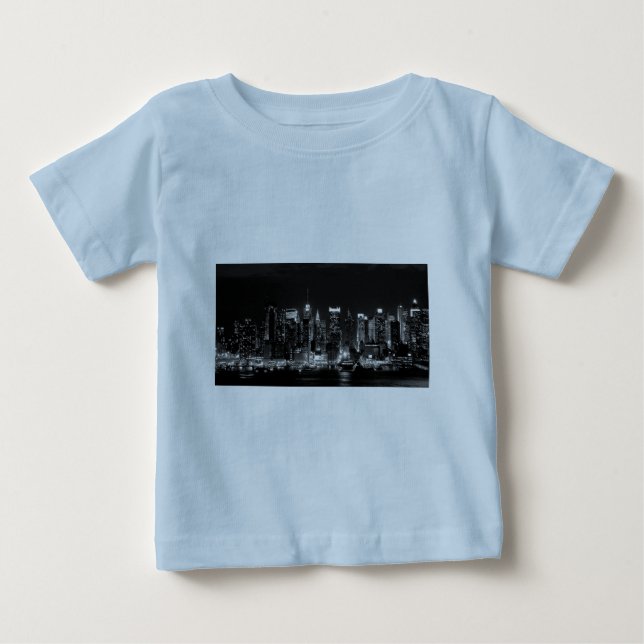 T-shirt Pour Bébé Nuit à New York (Devant)