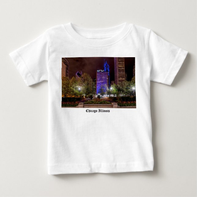 T-shirt Pour Bébé Nuit de printemps du Millennium Park (Devant)