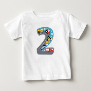 T-SHIRT POUR BÉBÉ NUMÉRO DEUX ENFANT 2E ANNIVERSAIRE