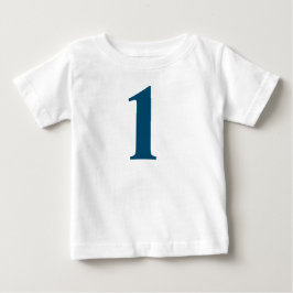 T-shirt Pour Bébé Numéro simple et élégant "1"