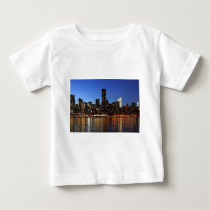 T-shirt Pour Bébé NYC New York City Manhattan Nuit