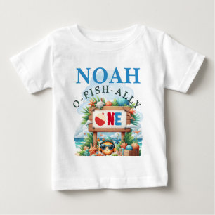 T-shirt Pour Bébé O-Fish-Ally Le Gros Anniversaire De La Pêche