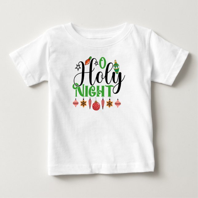 T-shirt Pour Bébé O Holy Night (Devant)