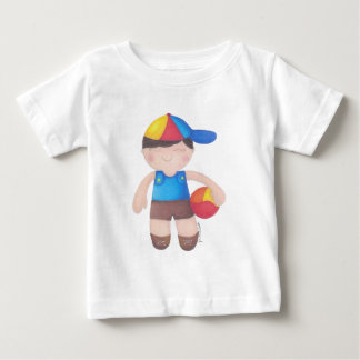 T-shirt Pour Bébé O Menino de Boné e a Bola