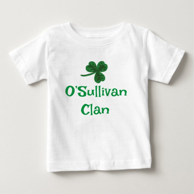 T-shirt Pour Bébé O’Sullivan Clan Shamrock tee (Devant)