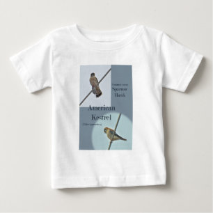 T-shirt Pour Bébé Objets de Kestrel Américain (Falco sparverius)
