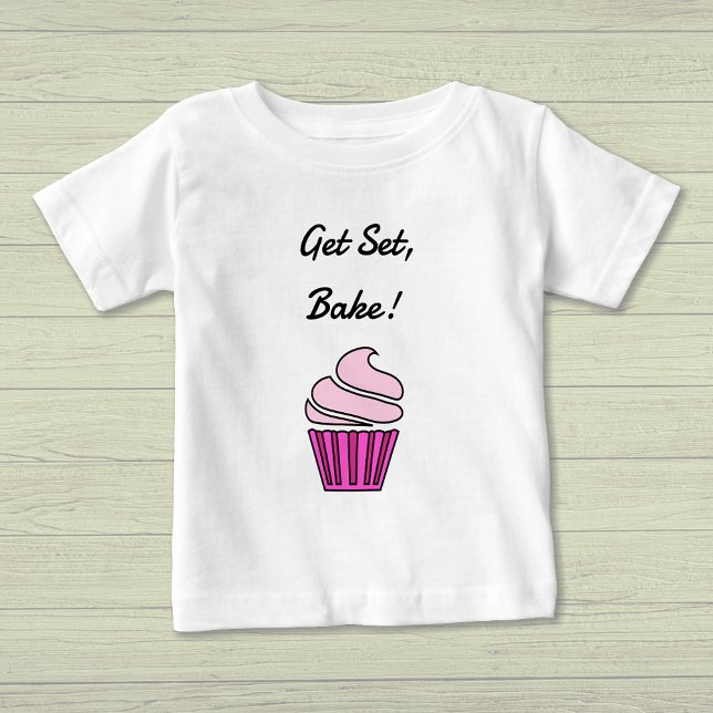 T-shirt Pour Bébé Obtenez set bake rose cupcake (Créateur téléchargé)