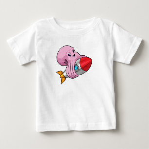 T-shirt Pour Bébé Octopus avec Rocket