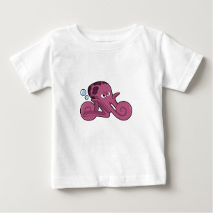 T-shirt Pour Bébé Octopus en moto