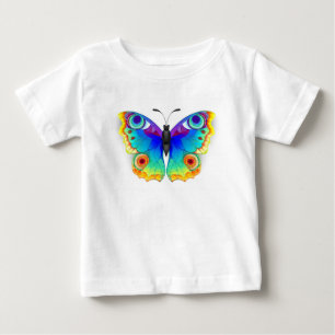 T-shirt Pour Bébé Oeil de paon arc-en-ciel