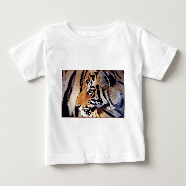 T-shirt Pour Bébé Oeil de Tigre (Devant)