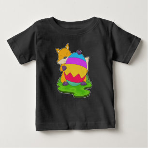 T-shirt Pour Bébé Oeuf de Pâques Renard