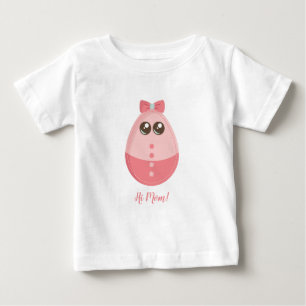 T-shirt Pour Bébé Oeuf drôle Salut papa